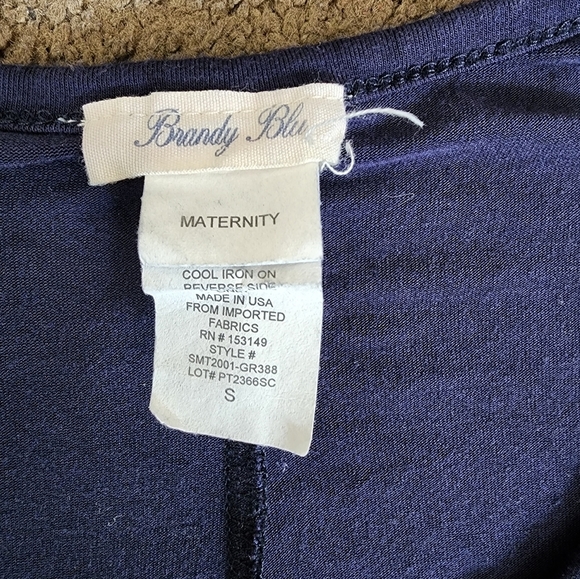 Blue "Stars, Stripes and Sleepless Nights" Top, Women's Small (Maternity) - Picture 6 of 8